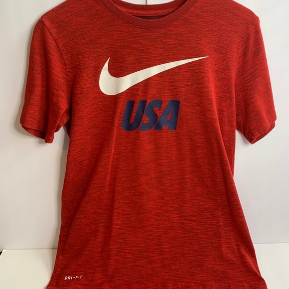 Nike Dri-fit USA Short Sleeved Shirt Men’s S 09B - Picture 2 of 8